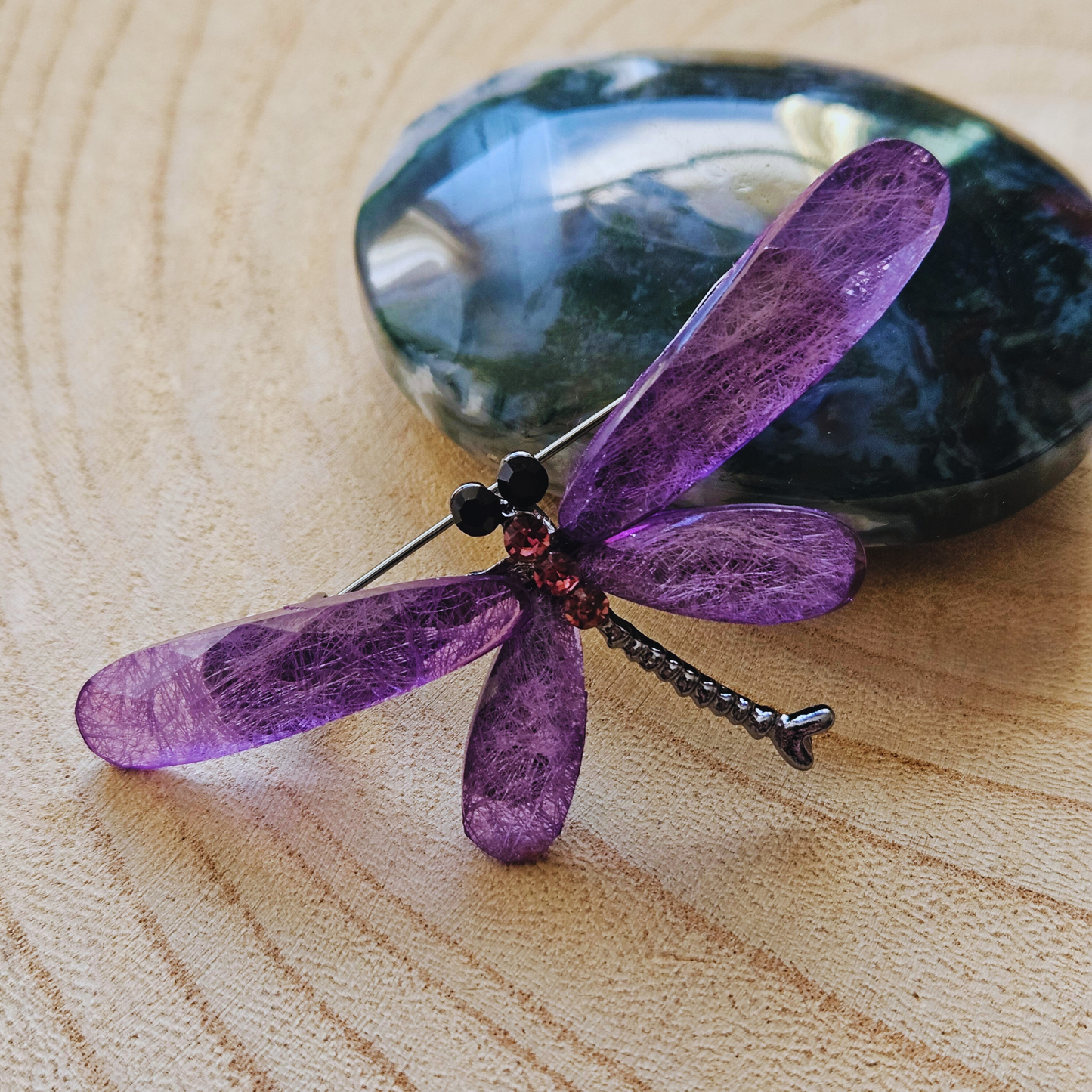 Broche - Libelle - Paars