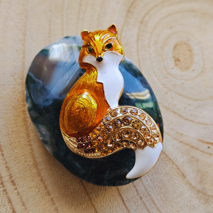 Broche - Vos - Oranje