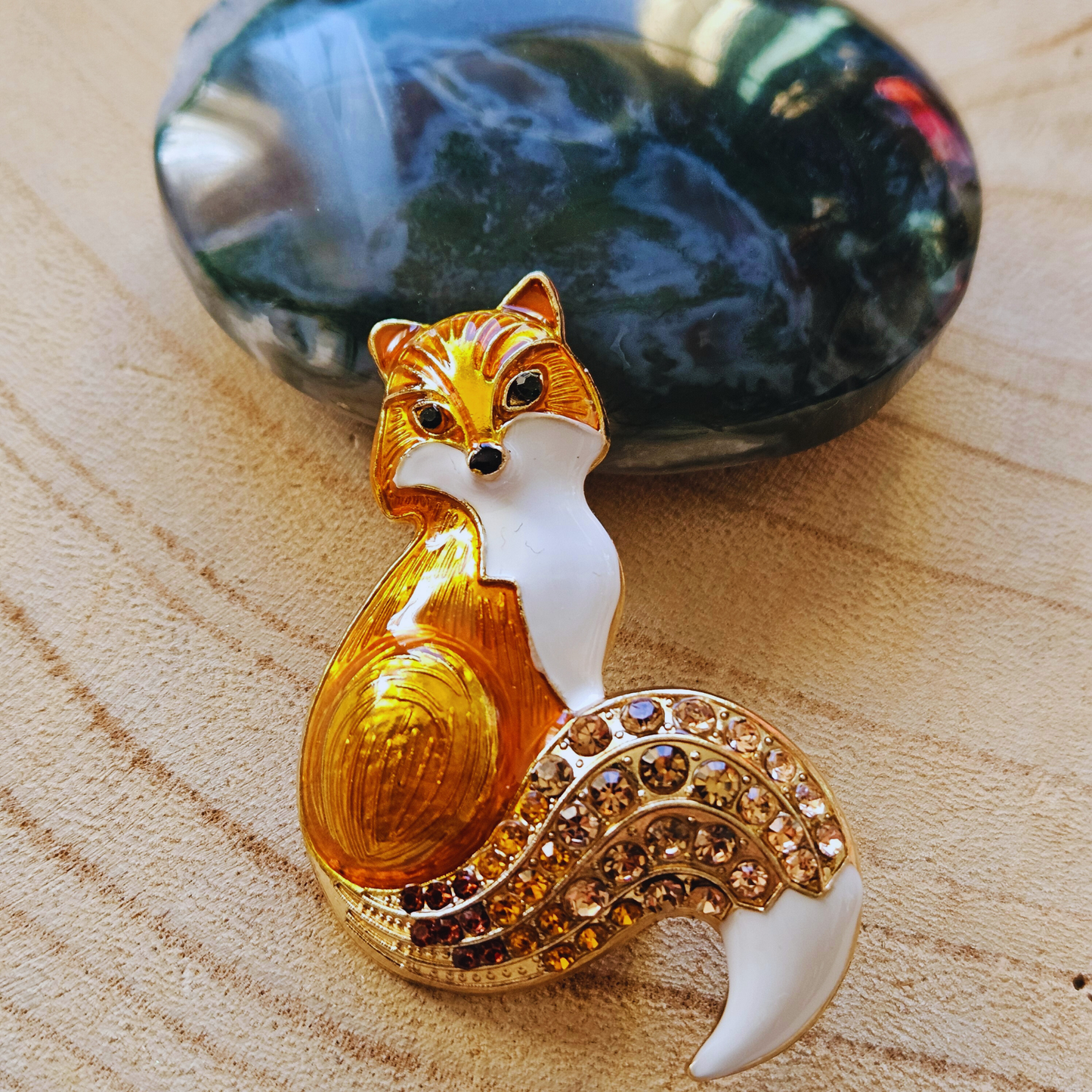 Broche - Vos - Oranje