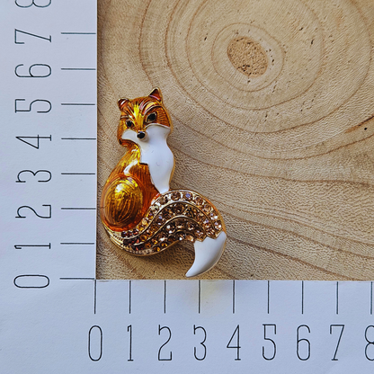 Broche - Vos - Oranje