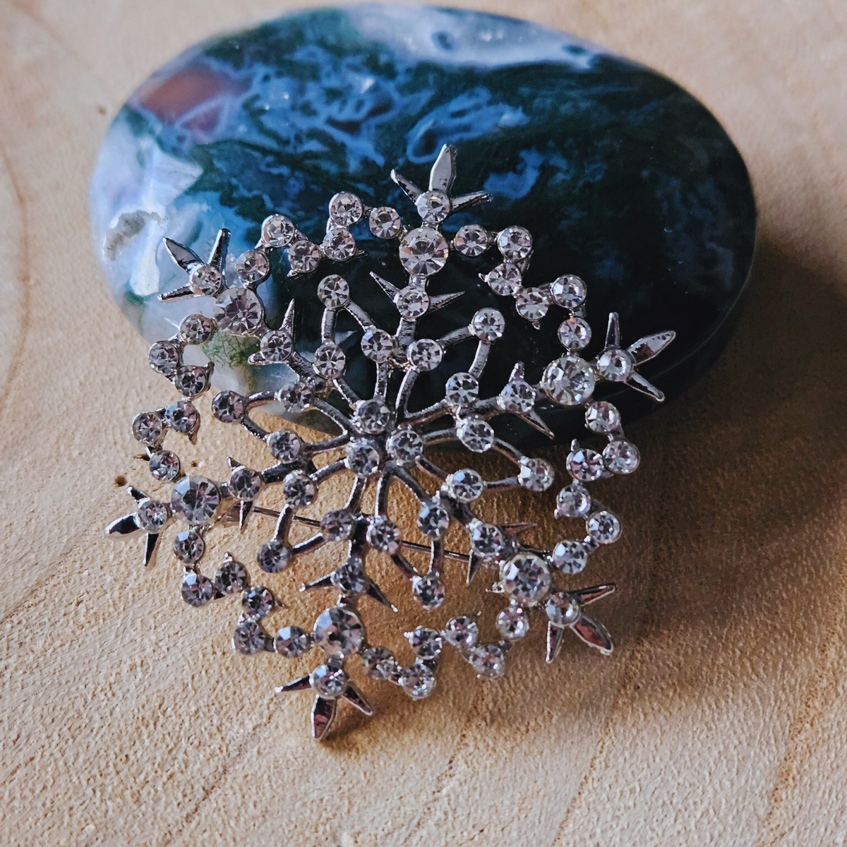 Broche - Sneeuwvlok - zilver