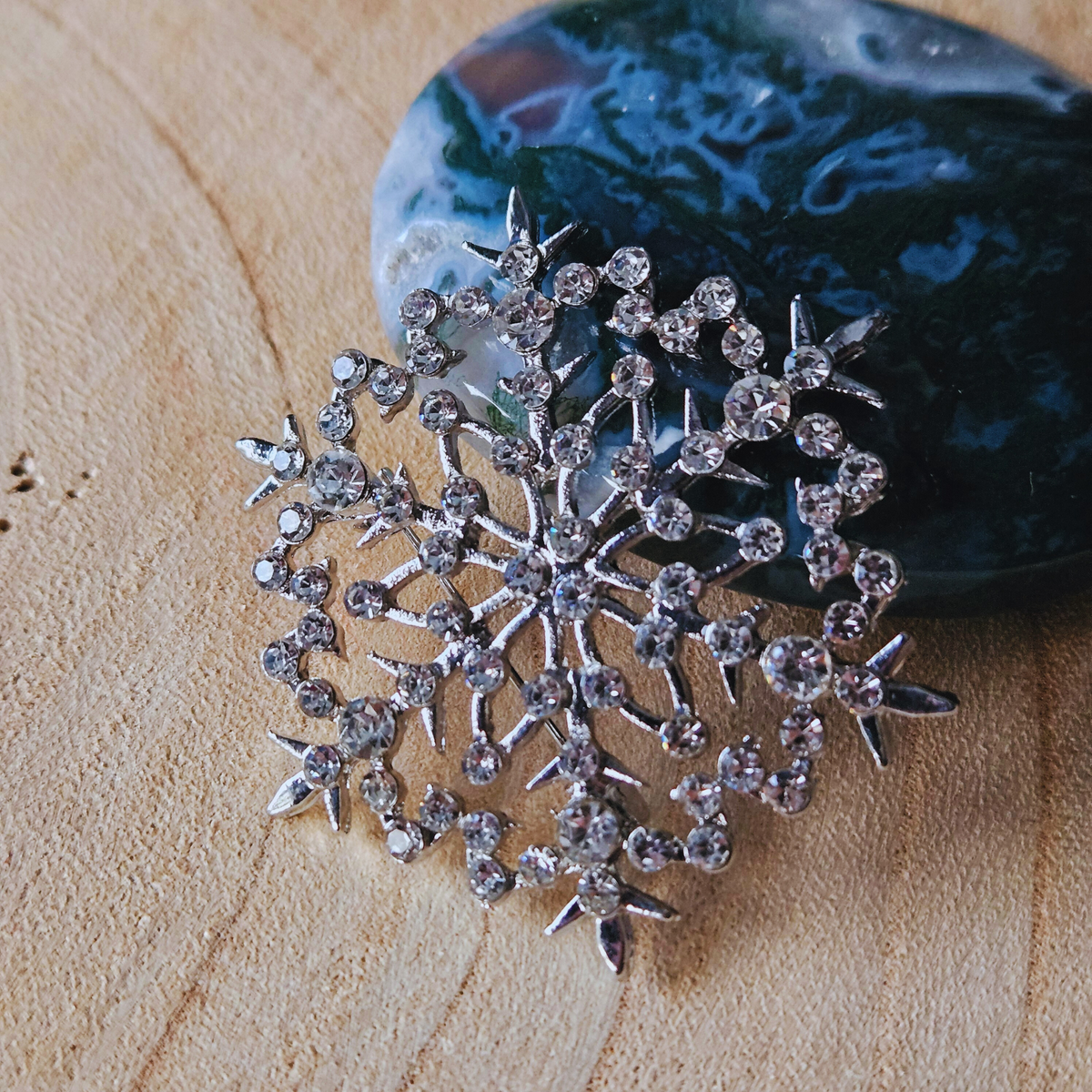 Broche - Sneeuwvlok - zilver