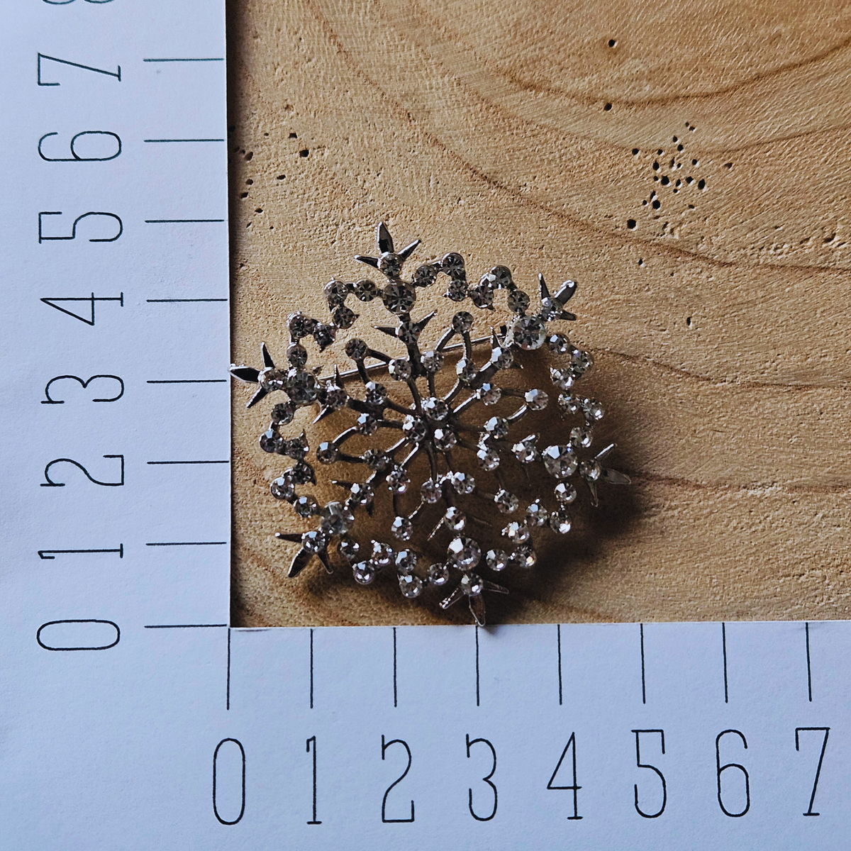 Broche - Sneeuwvlok - zilver