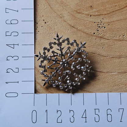 Broche - Sneeuwvlok - zilver