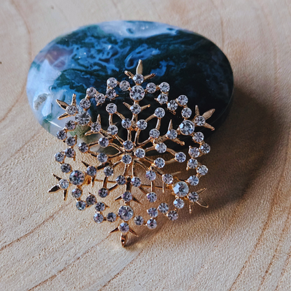 Broche - Sneeuwvlok - goud