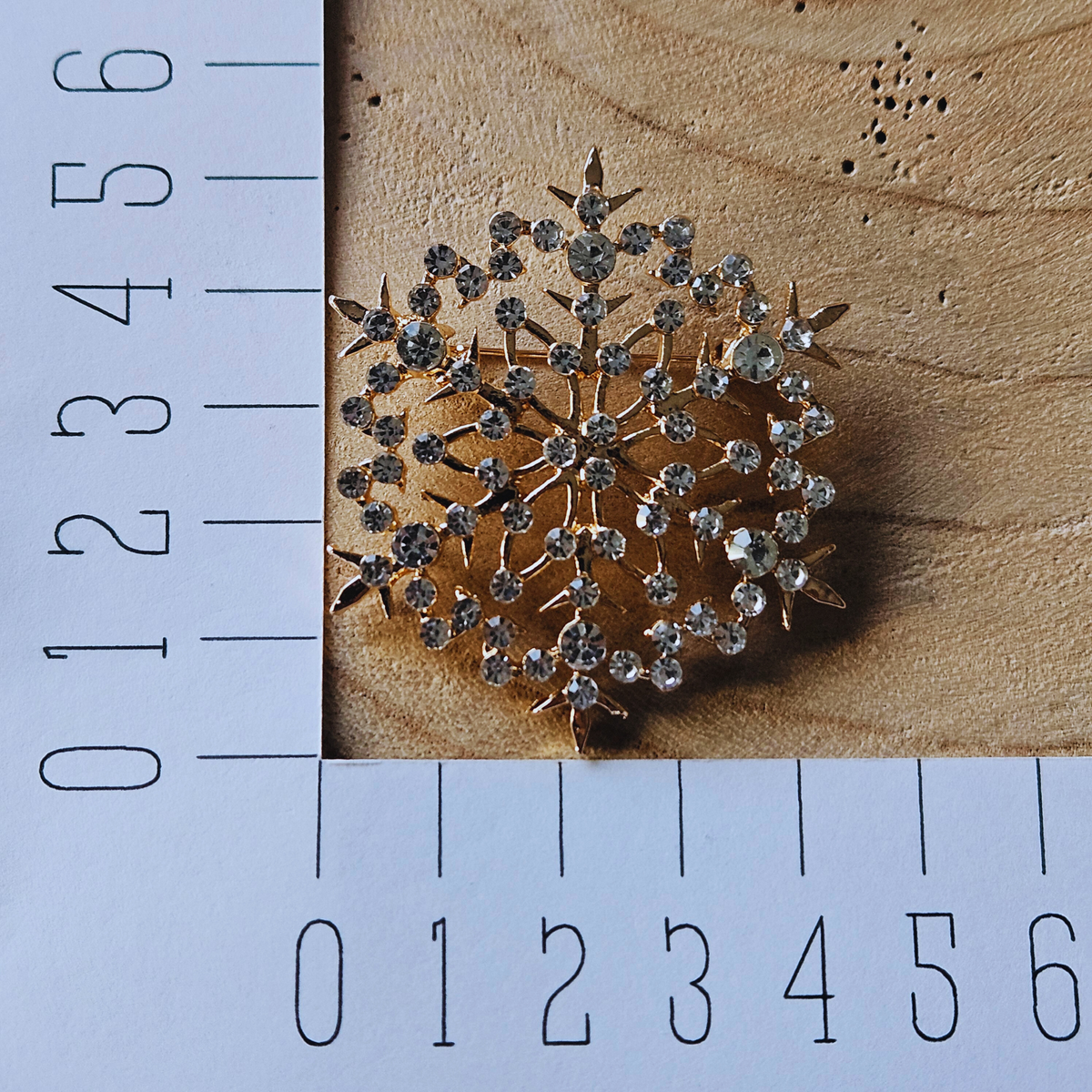 Broche - Sneeuwvlok - goud