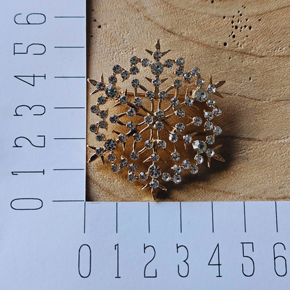 Broche - Sneeuwvlok - goud