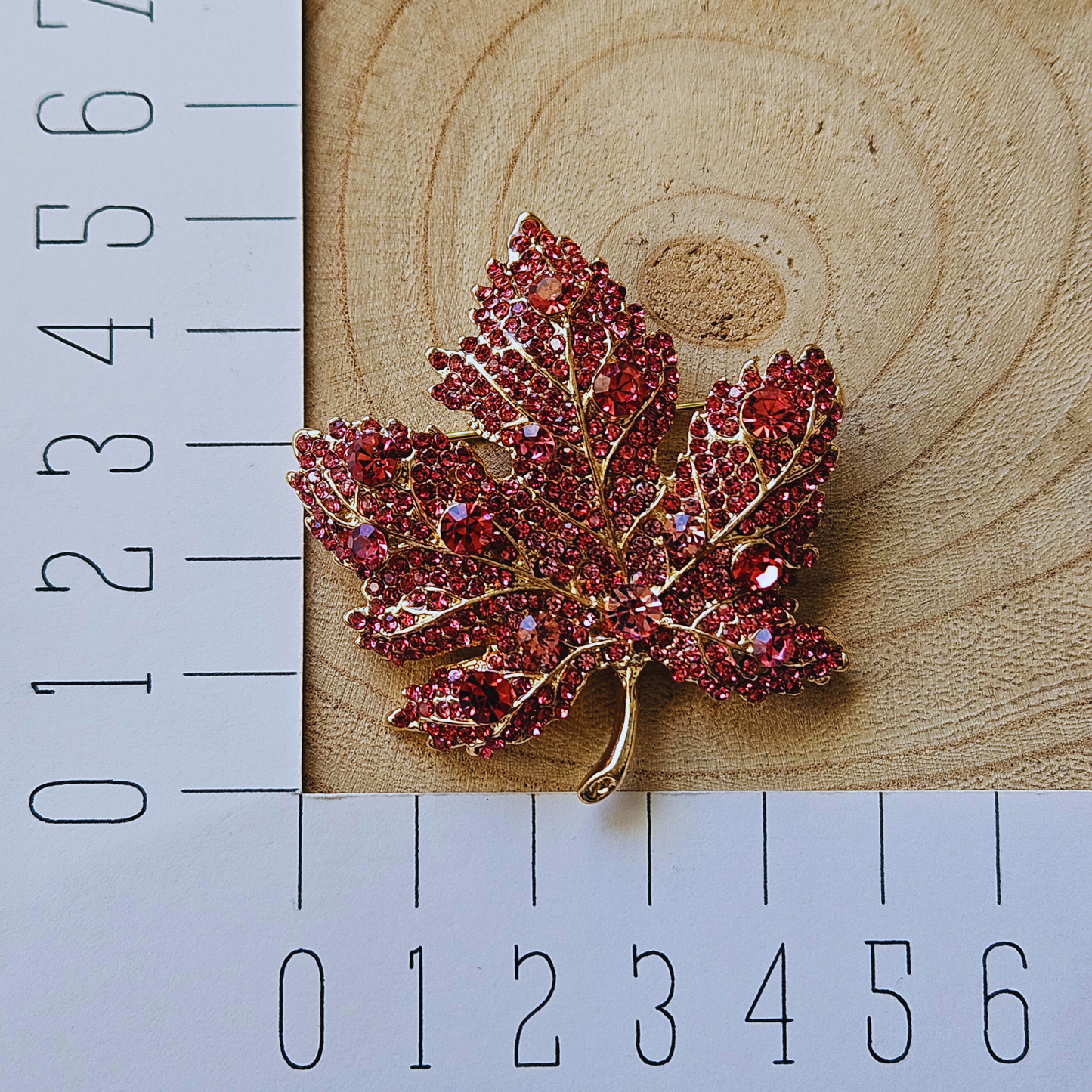 Broche - Blad - roze