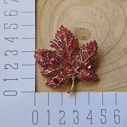 Broche - Blad - roze