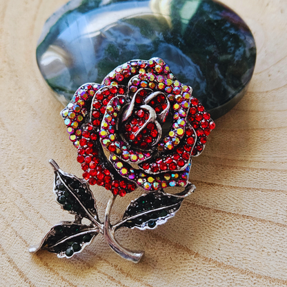 Broche - Rode roos