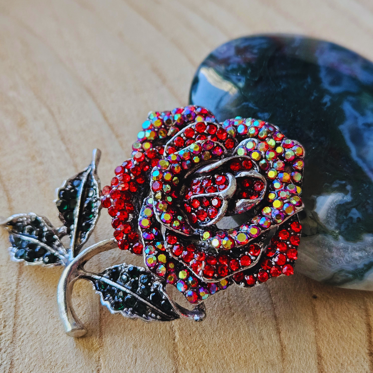 Broche - Rode roos