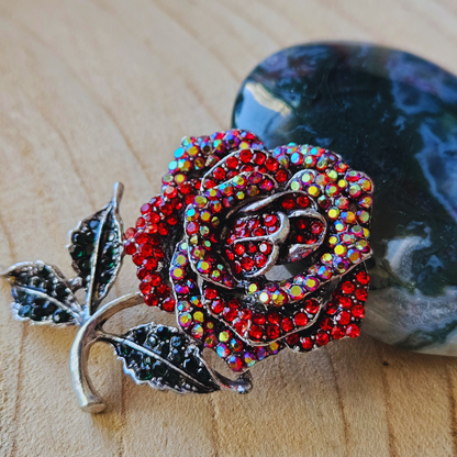 Broche - Rode roos