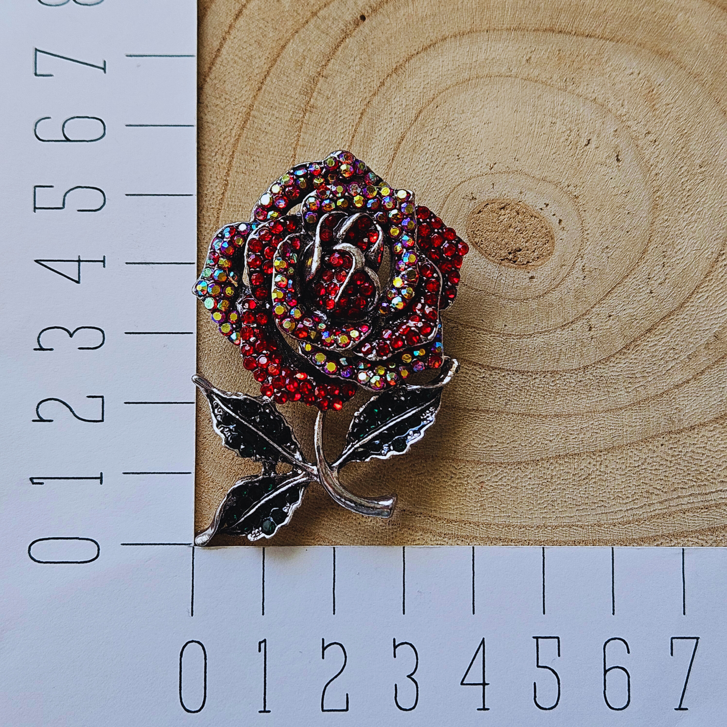 Broche - Rode roos