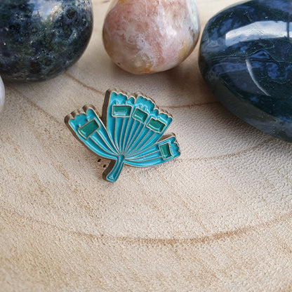 Enamel pin groen blad