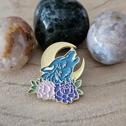 Enamel pin - Wolf en maan