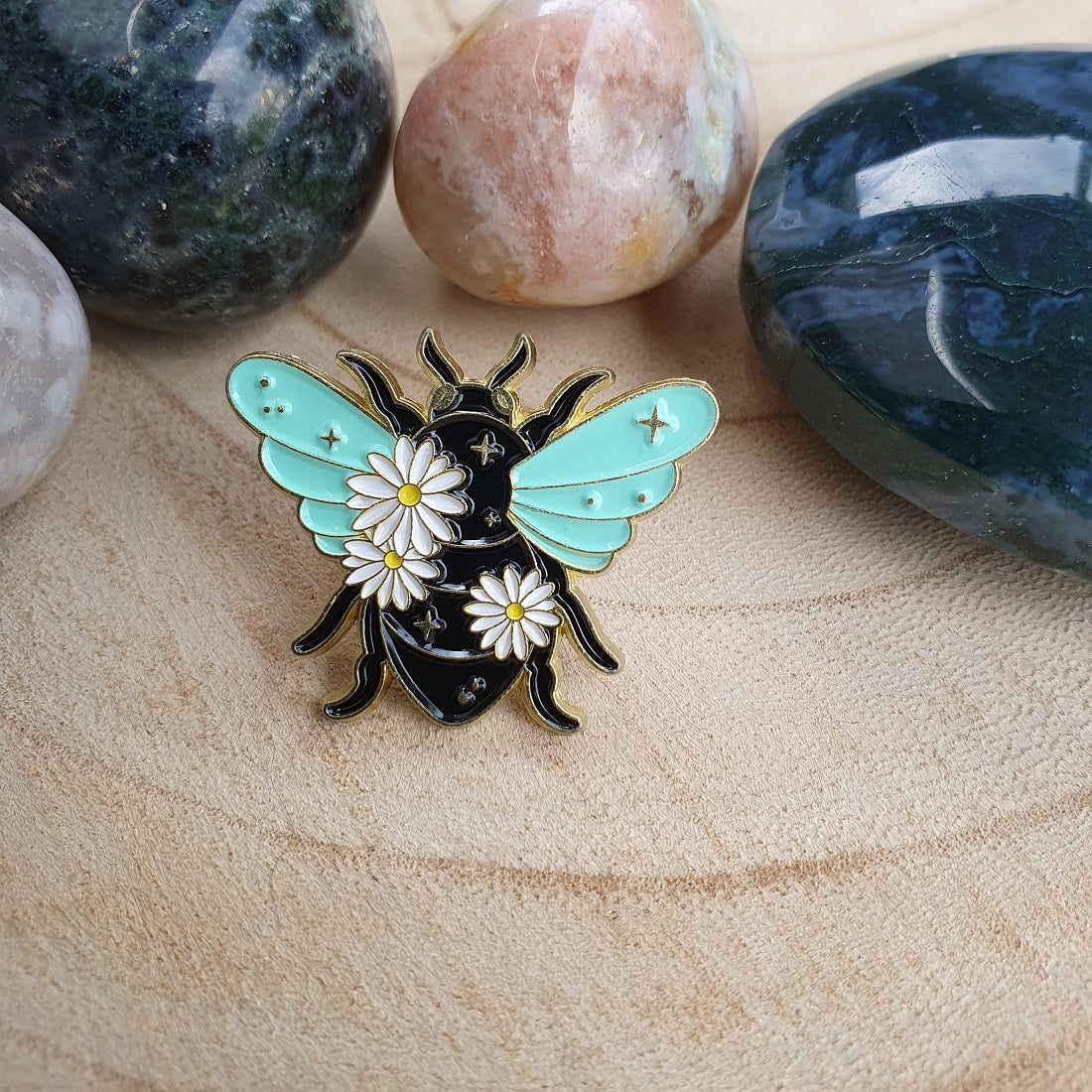 Enamel pin insect