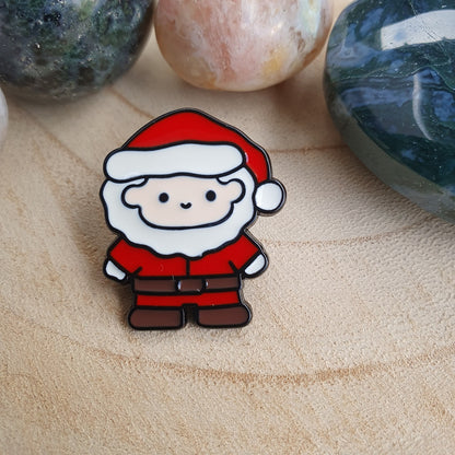 Enamel pin kerstman