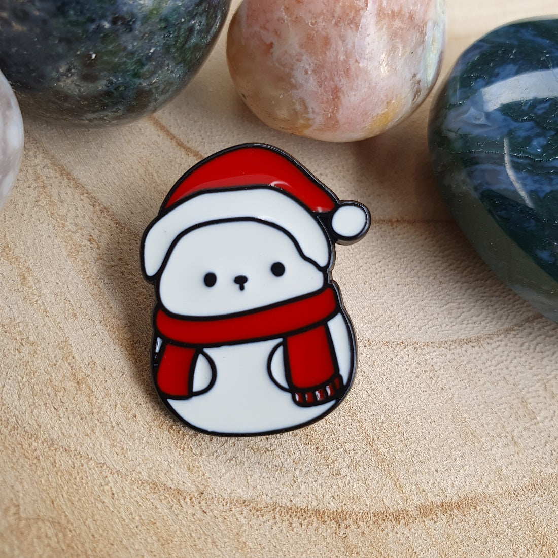 Enamel pin sneeuwpop