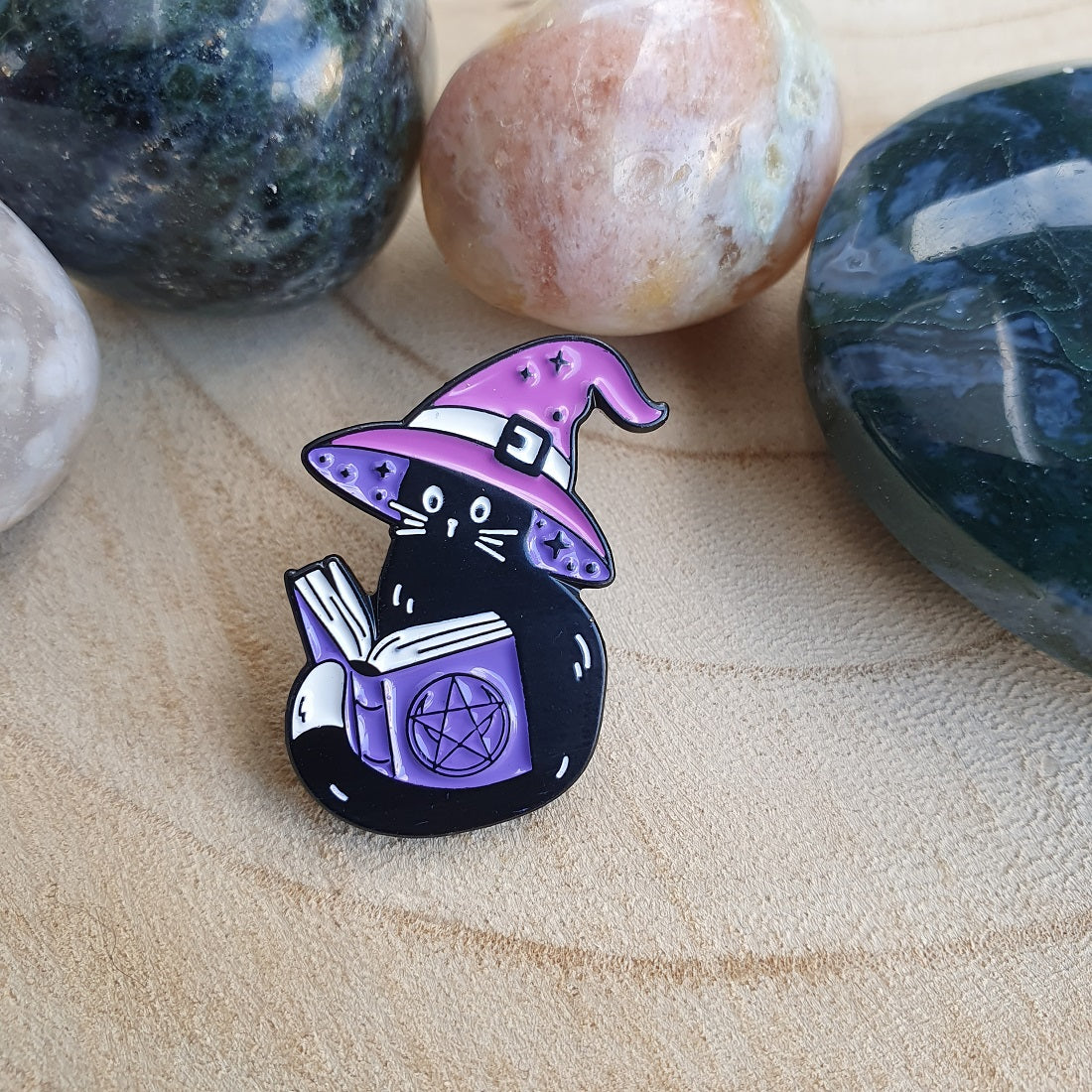 Enamel pin - Kat met boek