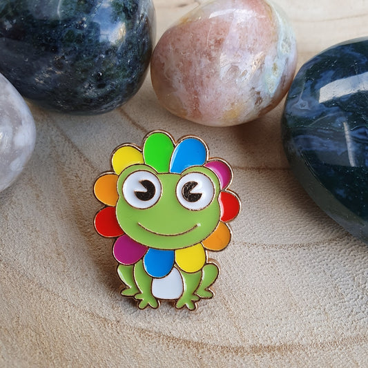 Enamel pin - Regenboog kikker