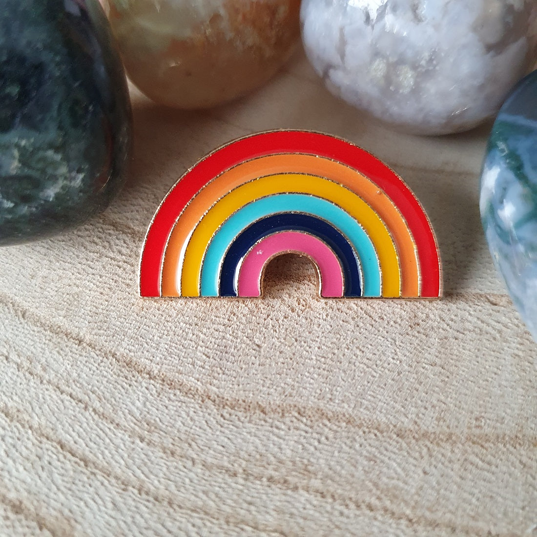 Enamel pin Regenboog 