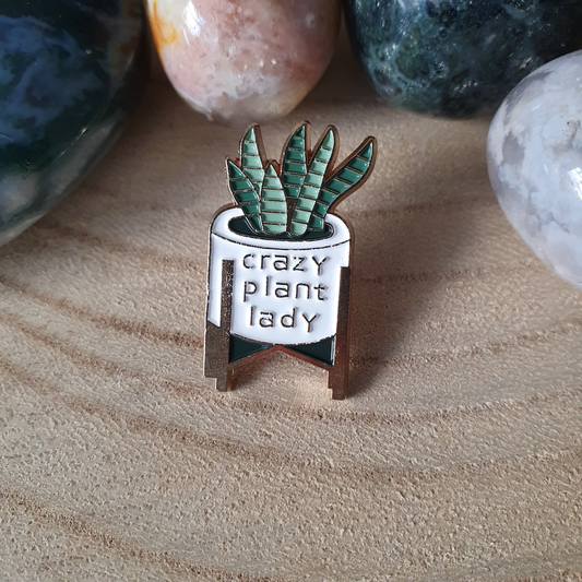 Enamel pin - Plant in pot - Crazy plant lady