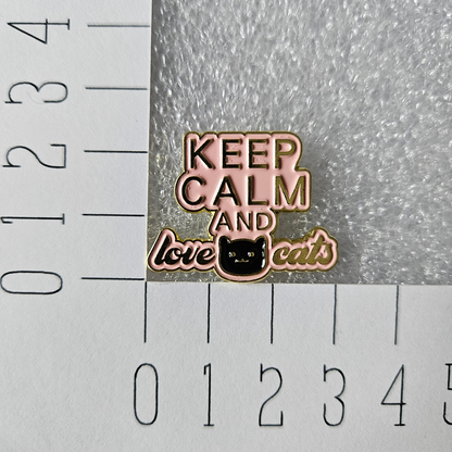 Enamel pin - Keep calm and love cats - Kittens