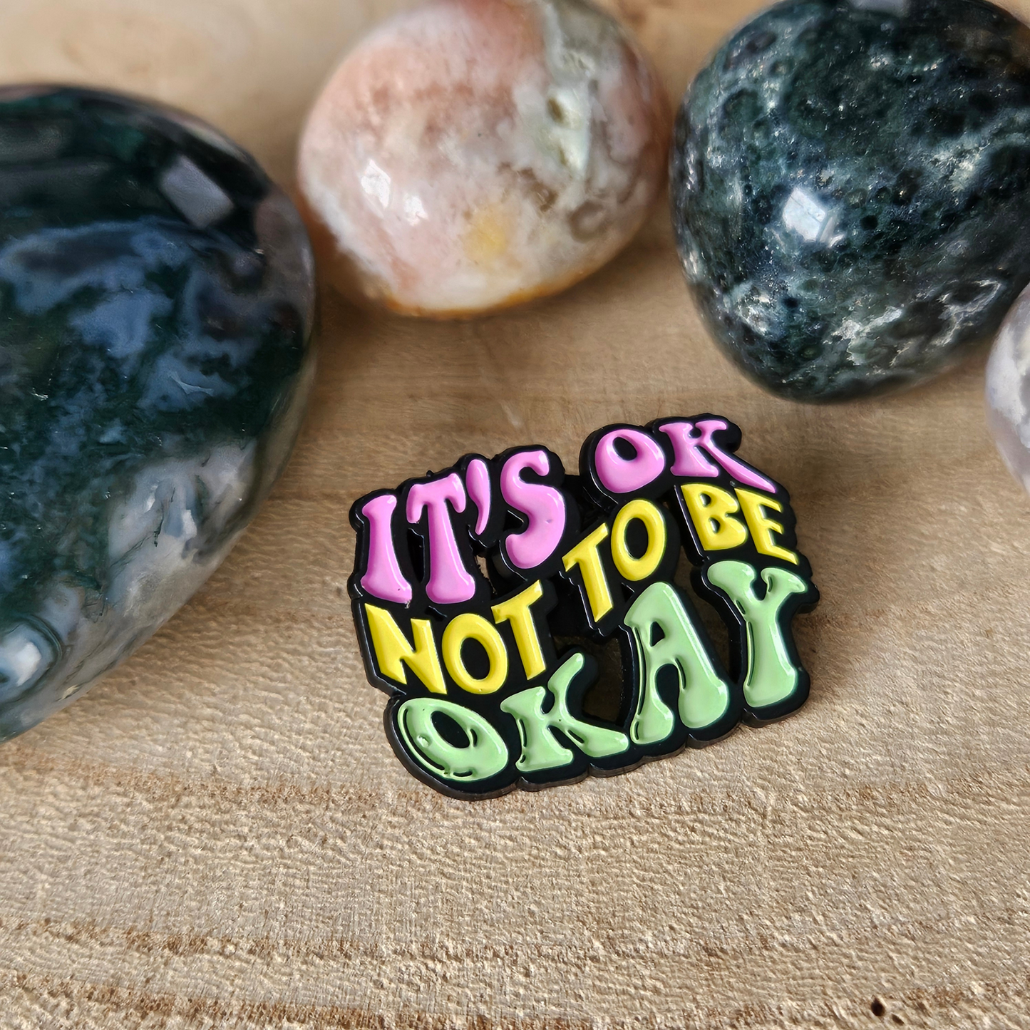 Enamel pin it's ok not to be okay