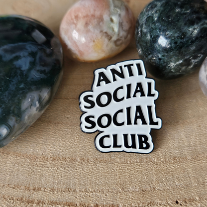 Enamel pin Anti social social club