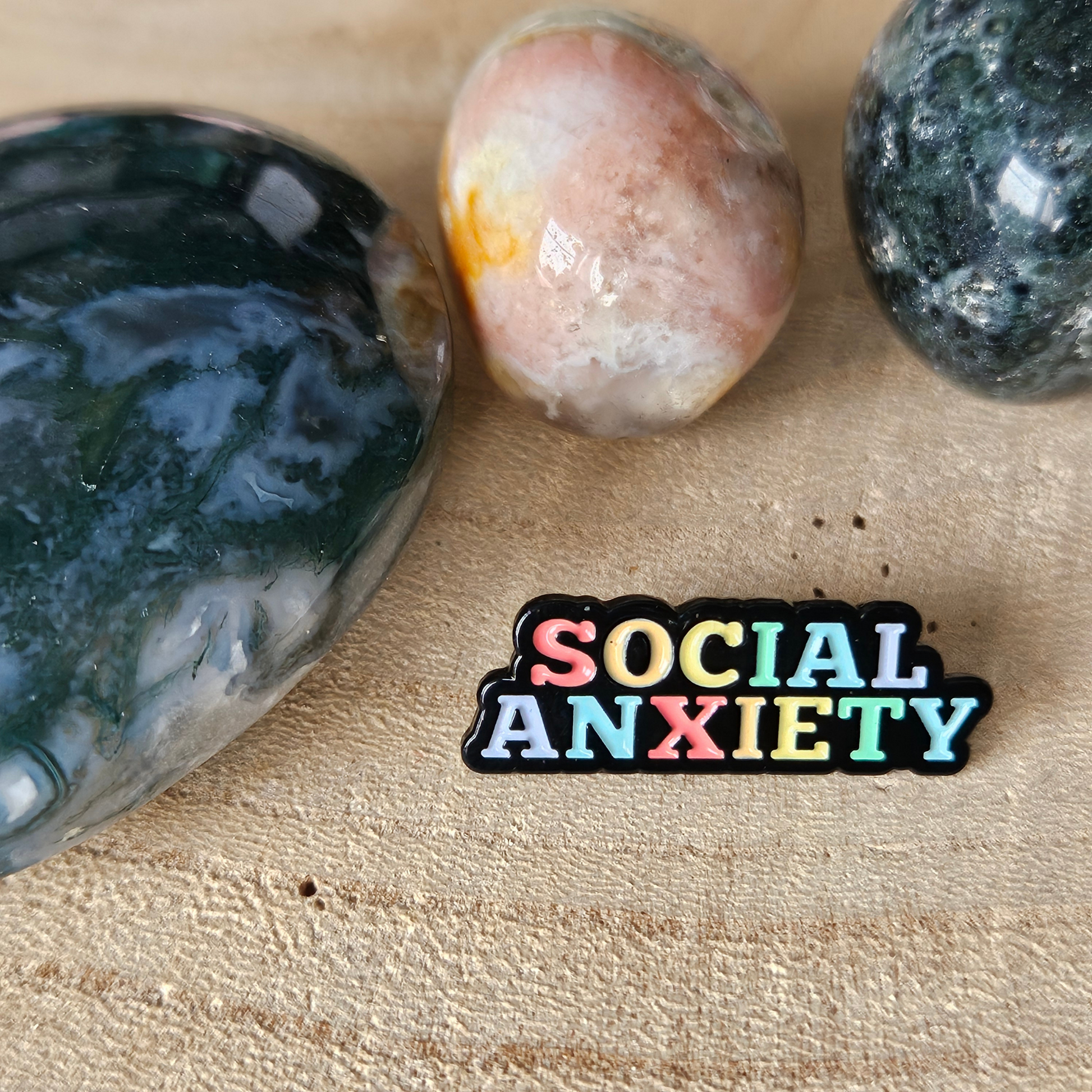 Enamel pin Social anxiety