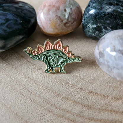 Enamel pin Dino stegosaurus