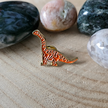 Enamel pin Dino Brachiosaurus 