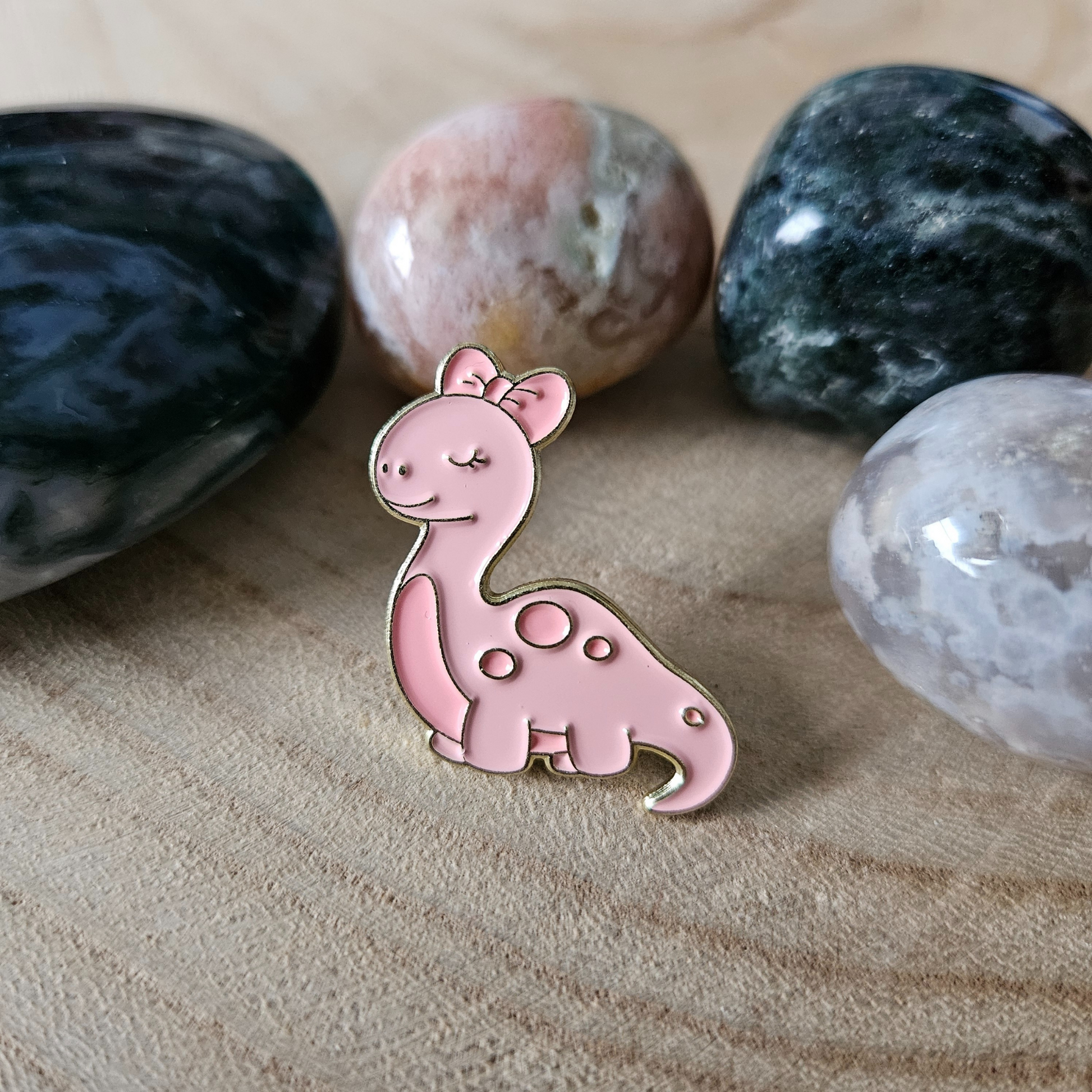 Enamel pin  Dino Brachiosaurus baby