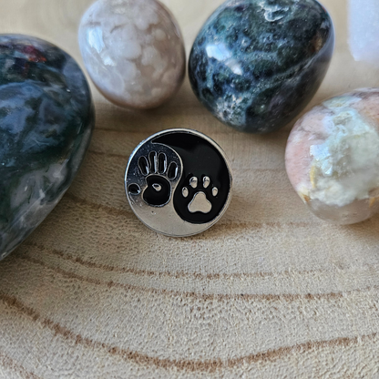 Enamel pin Yin Yang honden vriend