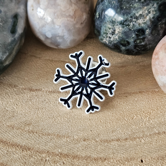 Enamel pin - Sneeuwvlokje