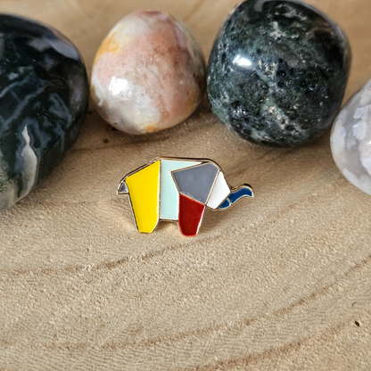 Enamel pin - Origami olifant