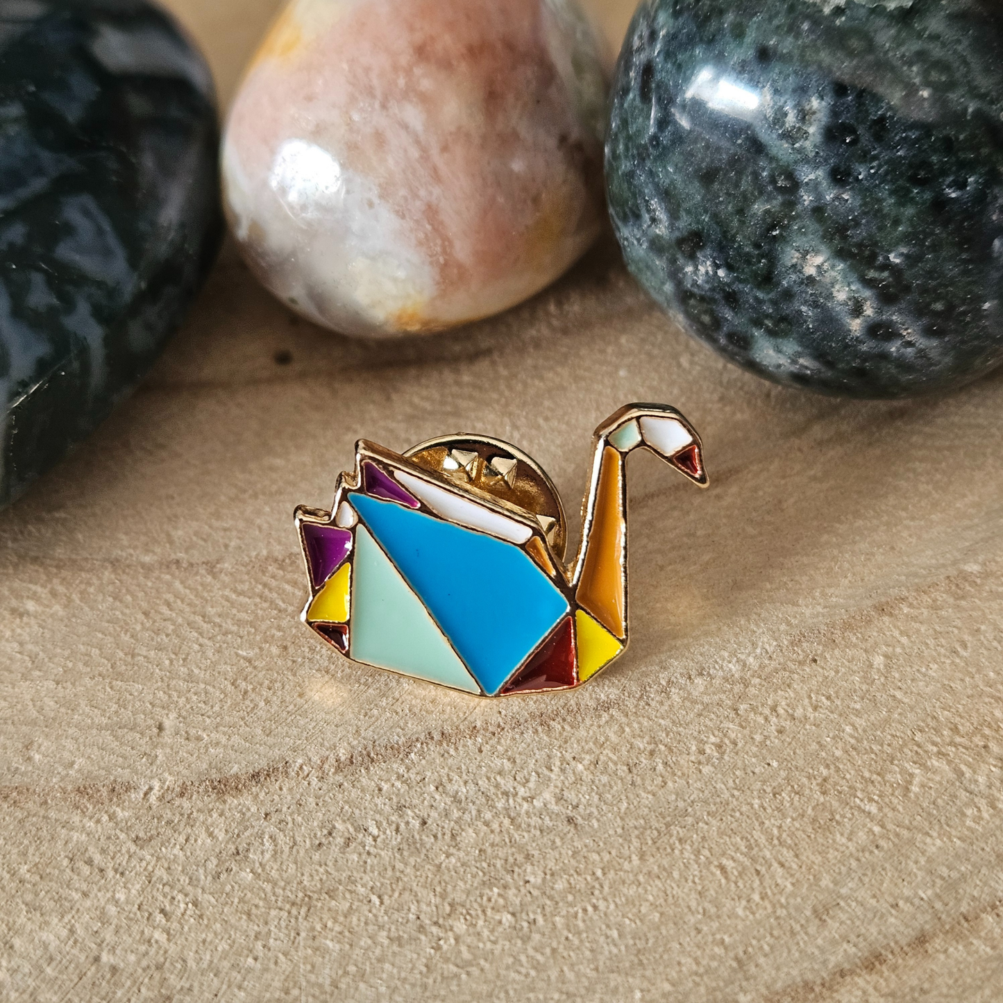 Enamel pin - Origami zwaan