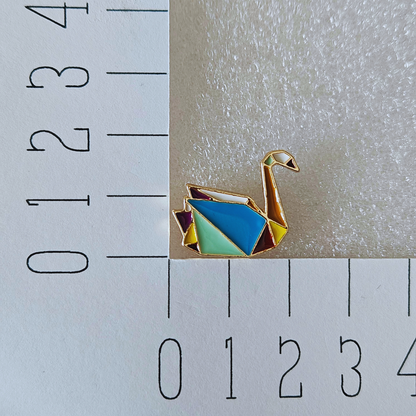 Enamel pin - Origami zwaan