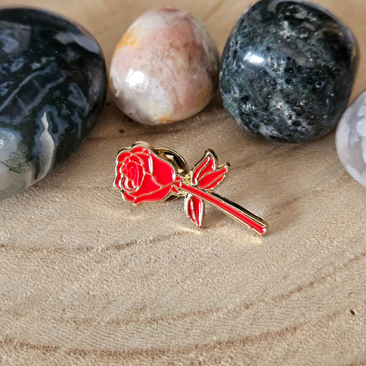 Enamel pin - Rode roos