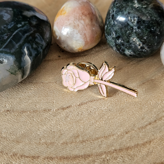 Enamel pin - Roze roos