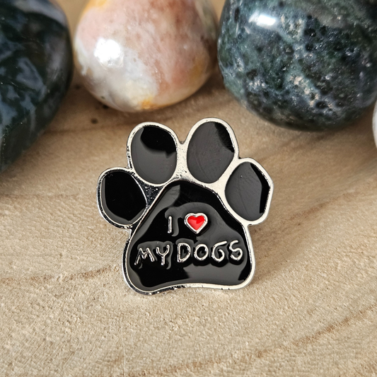Enamel pin - Hondenpoot - I <3 my dogs