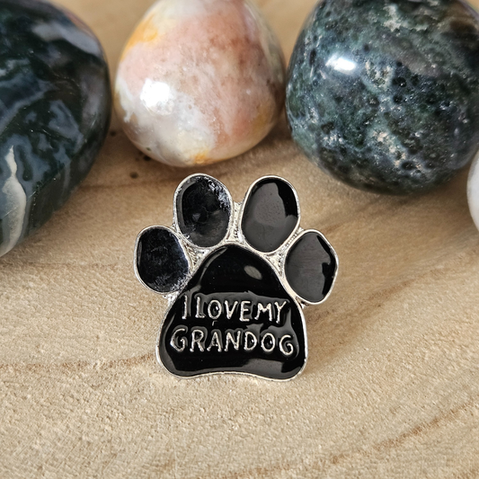 Enamel pin - Hondenpoot - I love my grandog
