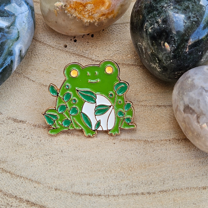 Enamel pin - Kikker met planten