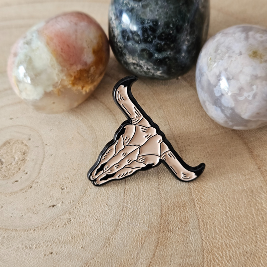 Enamel pin - Runder schedel