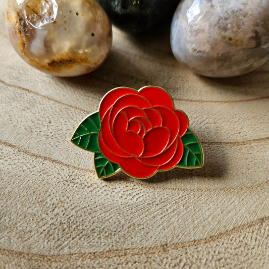 Enamel pin - Rode roos