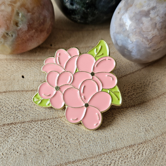 Enamel pin - Roze bloemen