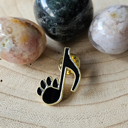 Enamel pin - Kattenpoot muzieknoot