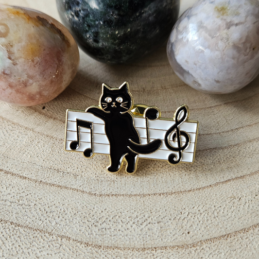 Enamel pin - Kattenmuziek