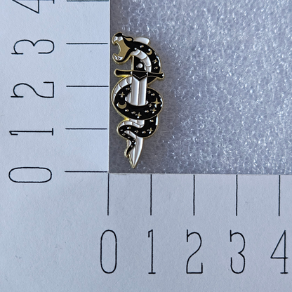 Enamel pin - Slang met zwaard