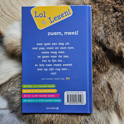 Lol in Lezen - Zwem, Mees! - Lizzy van Pelt - Avi M3 - Hardcover